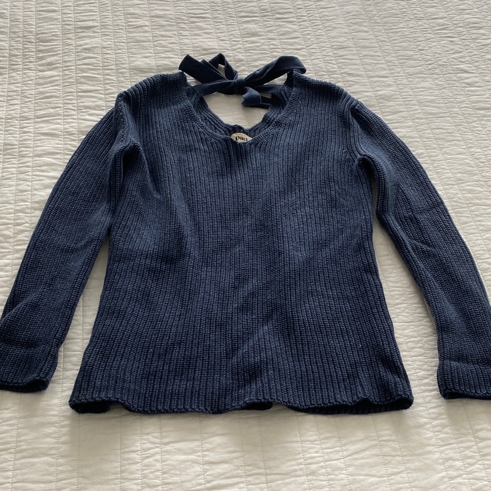 Pact Organic Cotton Tie-Back Sweater